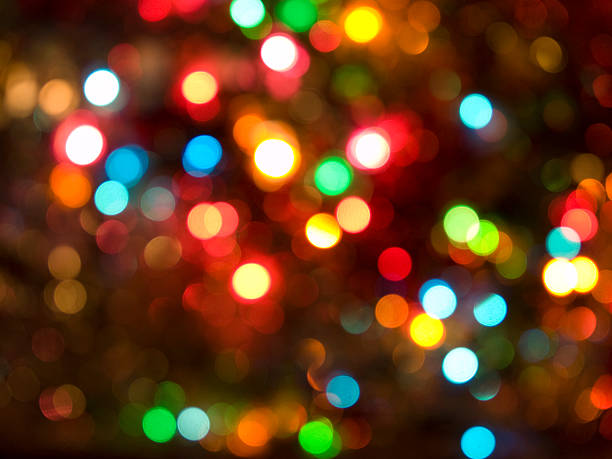 Background of defocussed Christmas lights